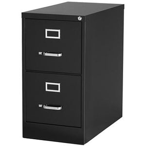 (Scratch & Dent) Realspace PRO 25''D 2-Drawer Vertical File Cabinet, Letter Size, Black