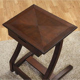 Realspace Outlet Coastal Ridge Laptop Cart, 30 5/16"H x 22 1/4"W x 21"D, Mahogany