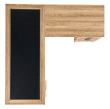 (Scratch & Dent) Realspace Outlet Magellan L-Shaped Desk, Blonde Ash