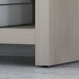 kathy ireland Office by Bush Business Furniture Echo 56"W Bookcase Desk, Gray Sand