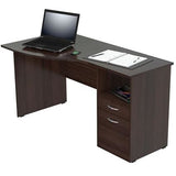 (Scratch & Dent) Inval Contemporary Curved Top Desk, Espresso-Wengue