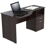 (Scratch & Dent) Inval Contemporary Curved Top Desk, Espresso-Wengue