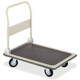 (Scratch & Dent) Safco Outlet FoldAway Heavy-Duty Platform Truck, 700 Lb Capacity, 4" Casters, 28 3/4"H x 18 5/8"W x 29 1/4"D