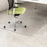 Deflect-O EnvironMat Chair Mat For Hard Floors, With Lip, 36" x 48", Clear