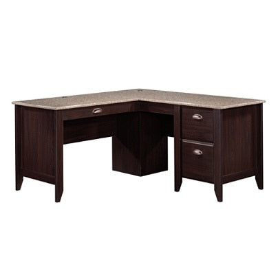Sauder Outlet Samber L-Shaped Transitional Desk, Jamocha