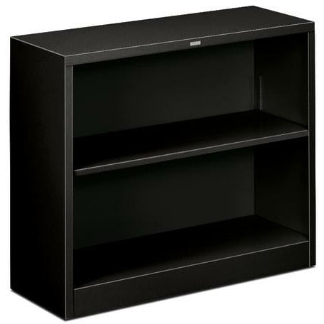 (Scratch and Dent)HON Outlet Brigade Steel Bookcase, 2 Shelves, Black