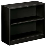 (Scratch and Dent)HON Outlet Brigade Steel Bookcase, 2 Shelves, Black
