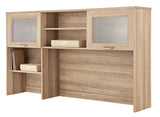 (Scratch & Dent) Realspace Outlet Magellan 58"W Hutch For Corner/L-Desk, Blonde Ash
