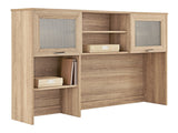 (Scratch & Dent) Realspace Outlet Magellan 58"W Hutch For Corner/L-Desk, Blonde Ash