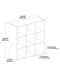 Homestar North America 9-Cube Bookcase, Black
