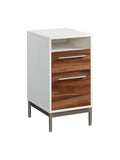 (Scratch & Dent) Sauder Outlet Vista Key 19"D Vertical 2-Drawer File Cabinet, Pearl Oak/Blaze Acacia