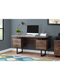 Monarch Specialties Laminate Floating-Top Computer Desk, Black/Brown