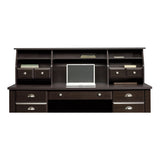 Sauder Outlet Shoal Creek Organizer Hutch, Jamocha Wood