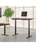 Bush Business Furniture Move 60 Series 48"W x 30"D Height Adjustable Standing Desk, Hansen Cherry/Black Base
