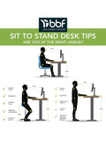 Bush Business Furniture Move 60 Series 48"W x 30"D Height Adjustable Standing Desk, Hansen Cherry/Black Base