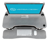 VersaDesk Power Pro Sit-To-Stand Height-Adjustable Electric Desk Riser, Gray