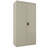 (Scratch & Dent) Lorell Fortress Series Steel Wardrobe Cabinet, Putty