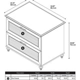 Bush Furniture Outlet Volcano Dusk Lateral File Cabinet, Coastal Cherry