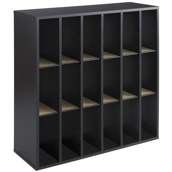 Safco Outlet Wood Mail Sorter, 18 Compartments, 32 3/4