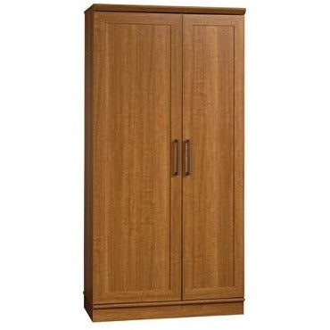 (Scratch & Dent) Realspace Storage Cabinet, 12 Shelves, Sienna Oak