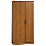 (Scratch & Dent) Realspace Storage Cabinet, 12 Shelves, Sienna Oak