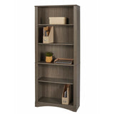 Realspace Pelingo 72"H 5-Shelf Bookcase, Gray
