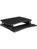 Lorell V2 Gas-Lift Sit-To-Stand Desk Riser, Black