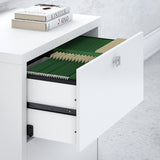 kathy ireland by Bush Business Furniture Outlet Echo Lateral File Cabinet, Pure White
