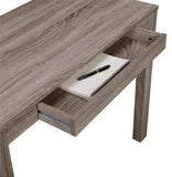 (Scratch & Dent) Ameriwood Outlet Home Parsons Desk With Drawer, Distressed Gray Oak