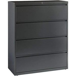 Teknion 4-Drawer 42"W Lateral File Cabinet, Brown (Used)