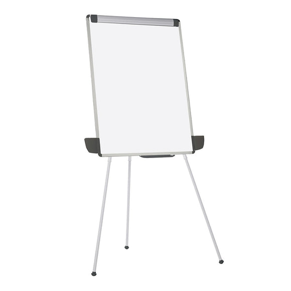 (Scratch & Dent) MasterVision Outlet Tabletop/Floor Tripod Presentation Easel, Aluminum, Silver
