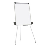 (Scratch & Dent) MasterVision Outlet Tabletop/Floor Tripod Presentation Easel, Aluminum, Silver