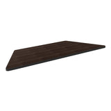 WorkPro Flex Outlet Collection Trapezoid Table Top, Espresso