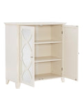 Linon Home Decor Products Addy 2-Door 36"W Large Cabinet, Cream