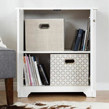 South Shore Vito Small 2-Door Storage Cabinet, Pure White