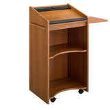 Safco Outlet Executive Mobile Lectern, Medium Oak