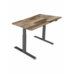 Vari Electric Standing Desk, 48"W, Reclaimed Wood
