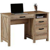 Realspace Outlet Plank 47"W Writing Desk, Coastal Oak