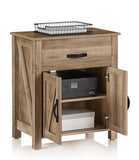 Realspace Outlet Plank 27"W Storage Cabinet/Printer Stand, Coastal Oak