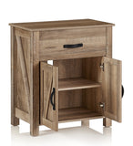 (Scratch & Dent) Realspace Outlet Plank 27"W Storage Cabinet/Printer Stand, Coastal Oak