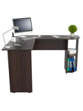 (Scratch and Dent) Inval Promo Corner L Desk, Espresso