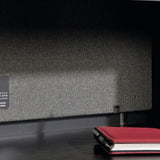 (Scratch & Dent) Sauder Outlet Via Reception Hutch, Bourbon Oak/Soft Black