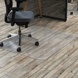 Deflect-O Outlet Clear Poly-carbonate Chair Mat For Hard Floors, 36"W x 48"D