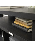 Sauder Outlet Summit Station 36"H 4-Cube Bookcase, Raven Oak