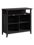 Sauder Outlet Summit Station 36"H 4-Cube Bookcase, Raven Oak