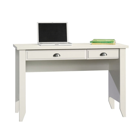 (Scratch & Dent) Sauder Outlet Shoal Creek Computer Desk with Flip Down Computer Tray, Soft White
