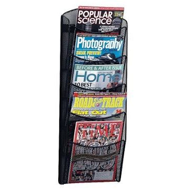 Safco Outlet 5-Pocket Mesh Magazine Rack, 28 1/3