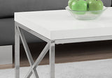 Monarch Specialties Nathan Coffee Table, 17"H x 44"W x 22"D, White