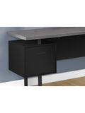 (Scratch & Dent) Monarch Specialties Outlet Dallas 71"W Computer Desk, Black/Gray
