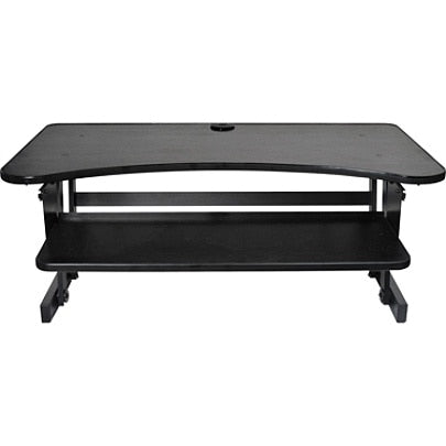 Lorell Deluxe Sit-To-Stand Desk Riser, Black